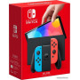  Nintendo Switch OLED (черный, с неоновыми Joy-Con)