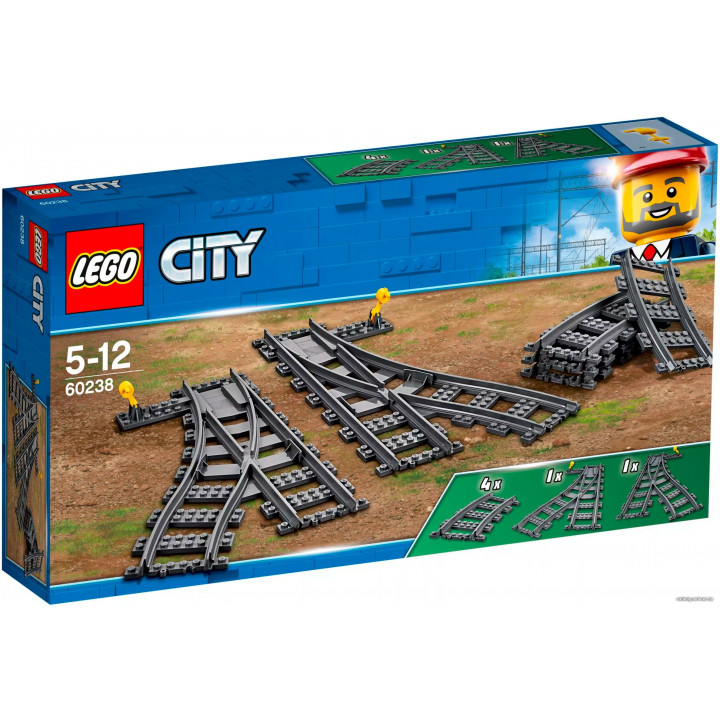  LEGO City 60238 Железнодорожные стрелки